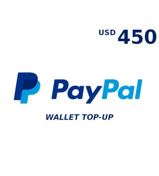 PayPal Wallet 450 USD Top Up Key 101